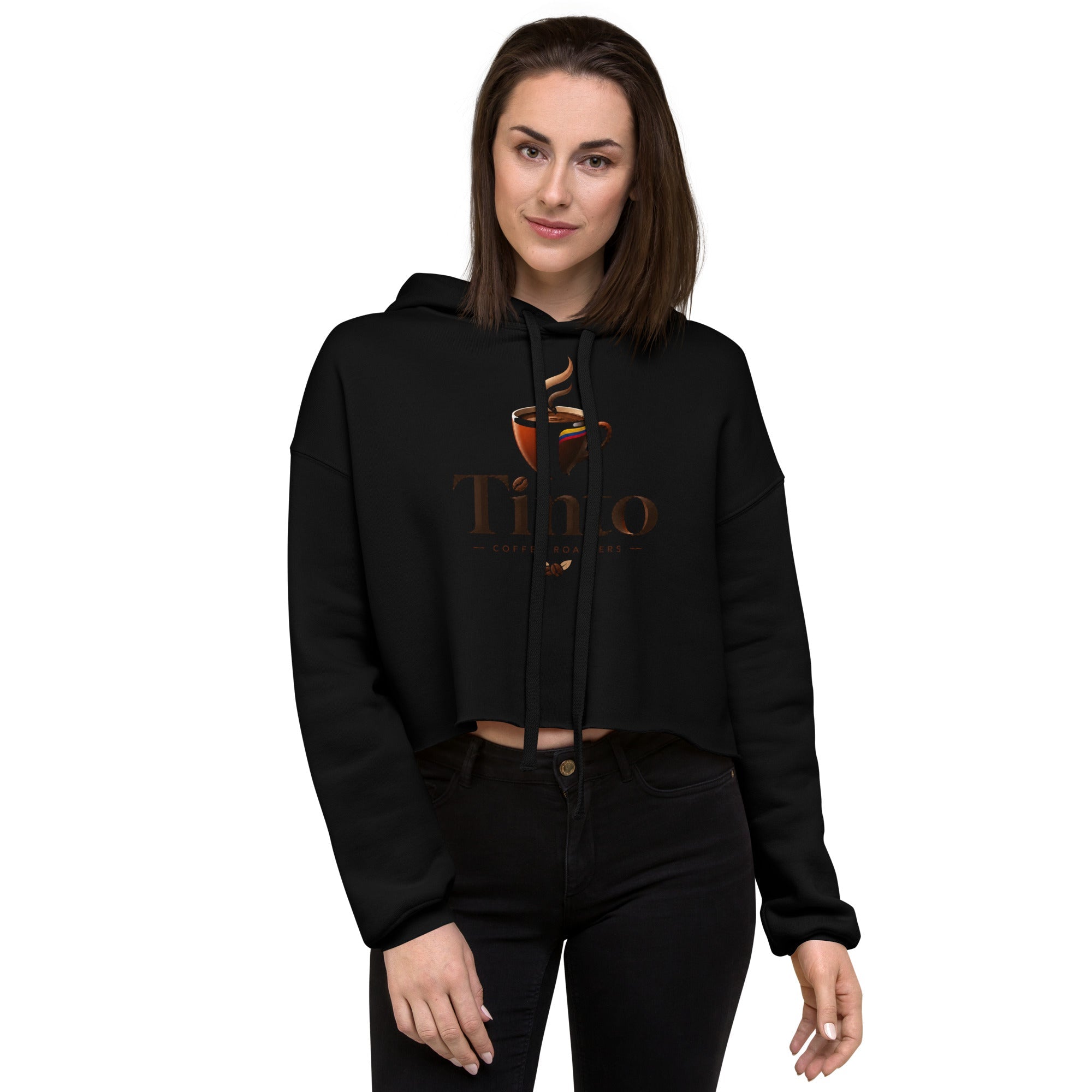 Crop Hoodie - Tinto