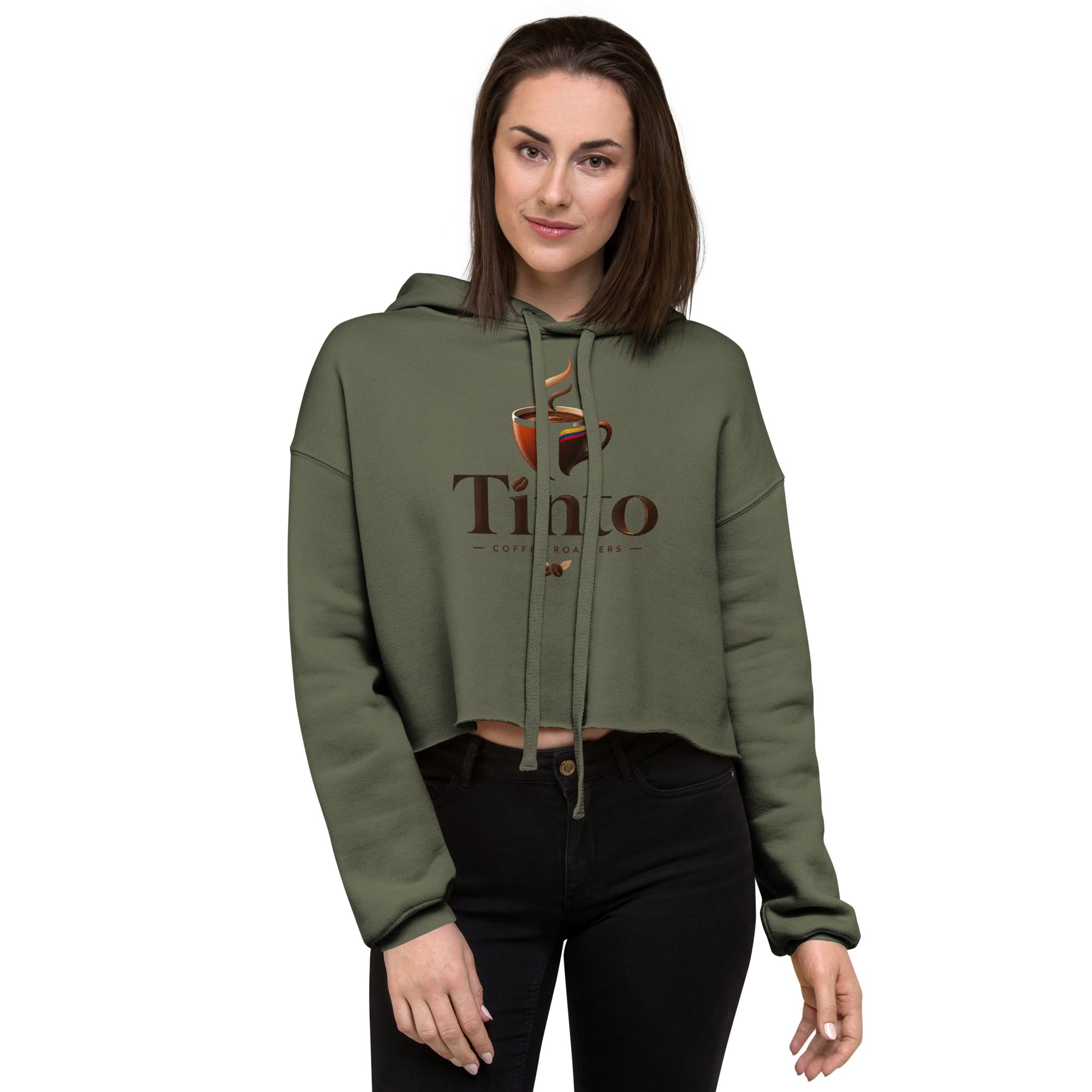 Crop Hoodie - Tinto
