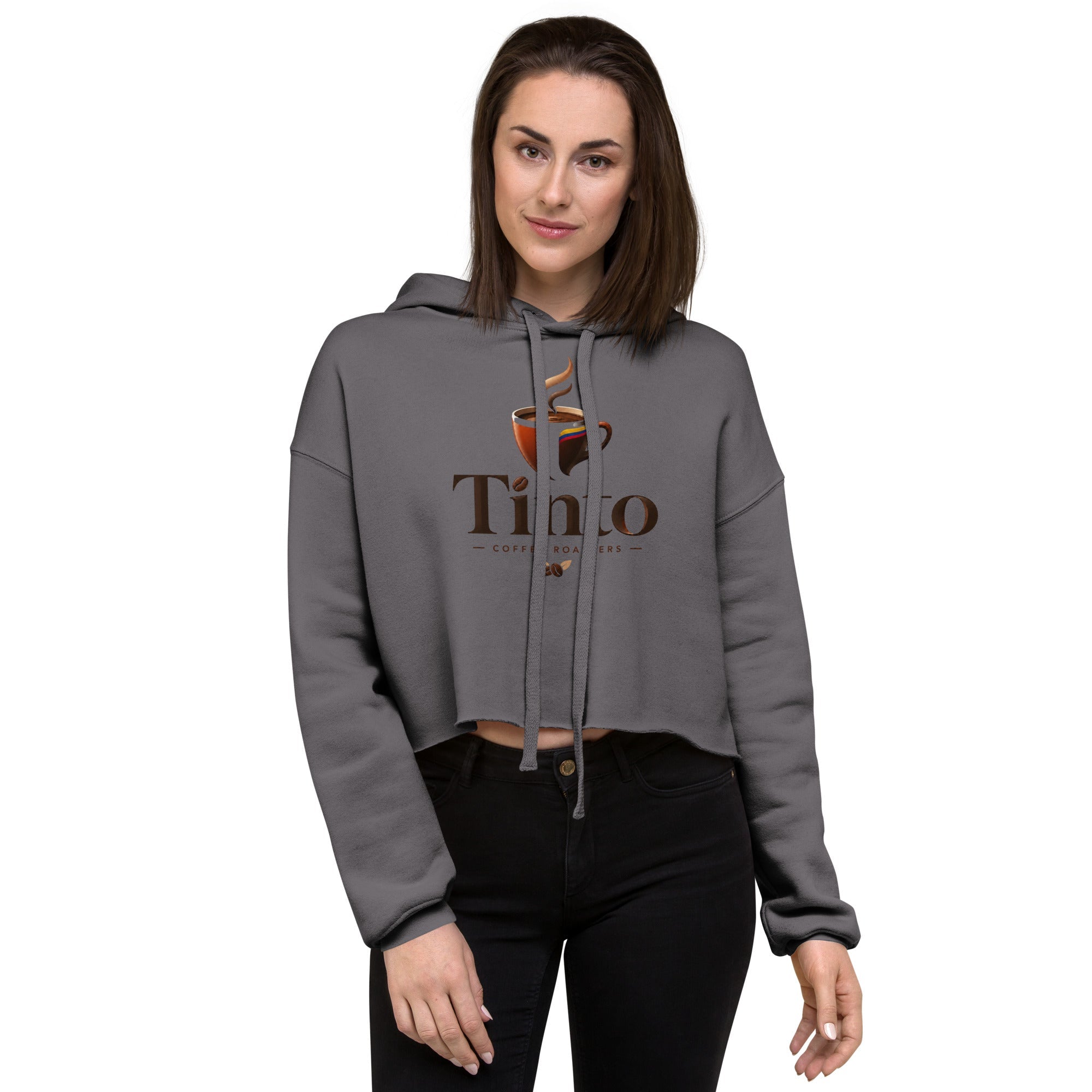 Crop Hoodie - Tinto