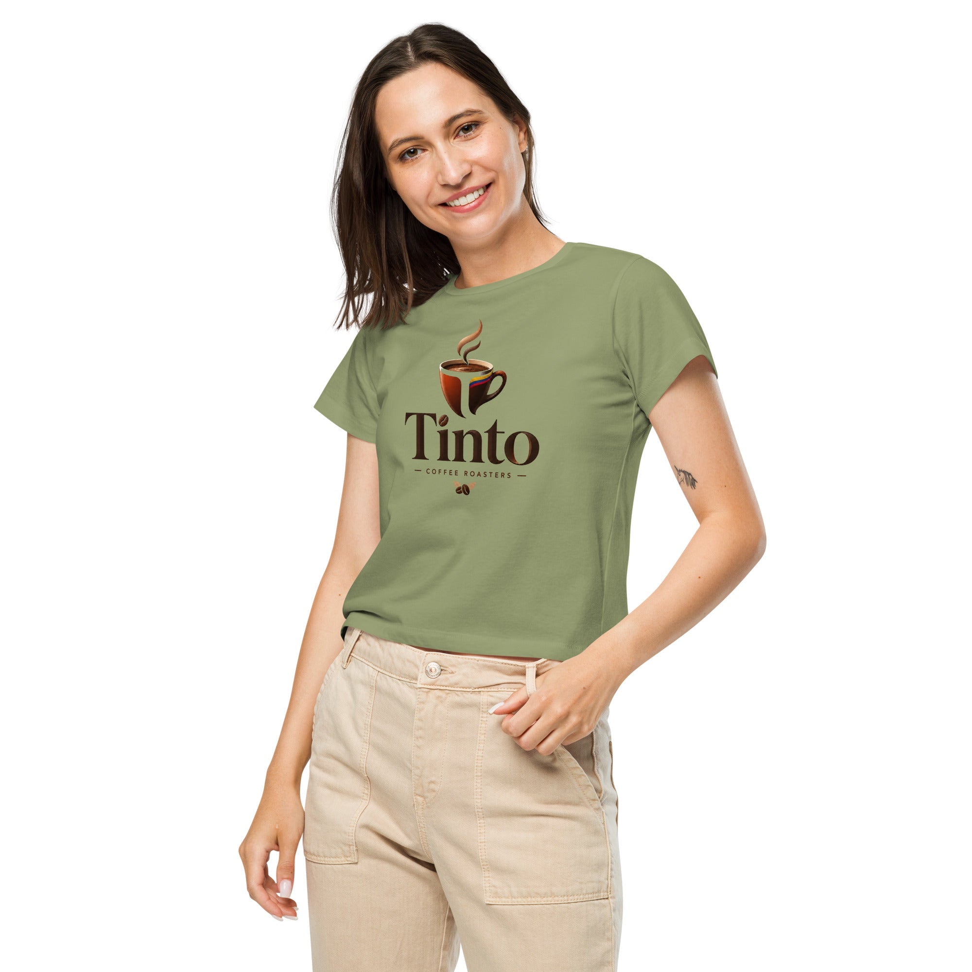 Women’s High-Waisted T-Shirt - Tinto